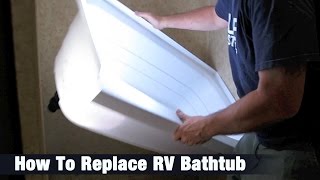 How To Replace RV Bathtub  Helpful Tips [upl. by Jeggar]