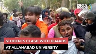 Watch Violence At Allahabad University Cops Intervene [upl. by Deyes319]