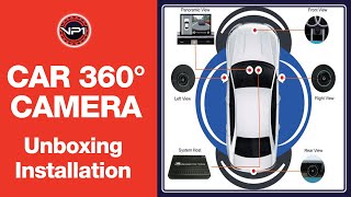 VP1 Car 360 Degree Camera Unboxing and Installation [upl. by Nomad]