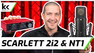 Focusrite Scarlett 2i2 amp Rode NT1  Setup amp Demo [upl. by Bertero]