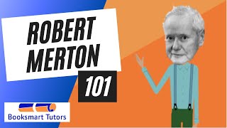 ROBERT MERTON 101 Sociology Series 7 [upl. by Alyar]