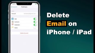 How to Delete an Email Account from the iPhoneiPad [upl. by Israel796]