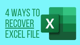 Recover Microsoft Excel File 4 Easy Free Ways [upl. by Derman81]