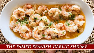 The Famous Spanish Garlic Shrimp  Gambas al Ajillo from Madrid [upl. by Adnaloj]