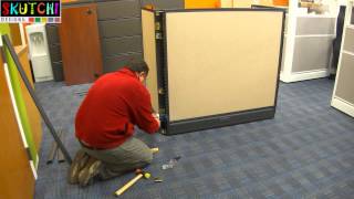 Office Call Center Cubicle Furniture Installation Process By SKUTCHI Designs Inc [upl. by Gargan]