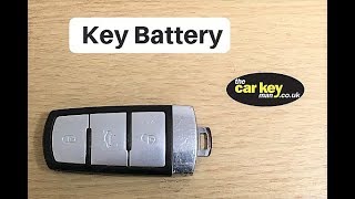 Key Battery VW Passat HOW TO change [upl. by Lobiv10]