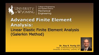 12 Linear Elastic Finite Element Analysis Galerkin Method [upl. by Yentrok]