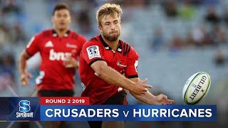 Crusaders v Hurricanes  Super Rugby 2019 Rd 2 Highlights [upl. by Photina]