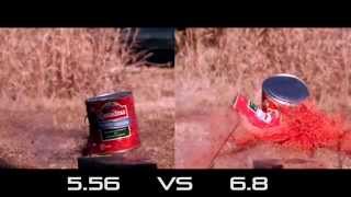 Slow Motion 556 vs 68 [upl. by Enitram]