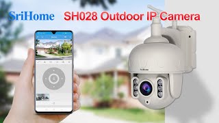 SriHomeSricam New 3MP Outdoor PTZ Dome Camera SH028 Setup Video [upl. by Emixam]