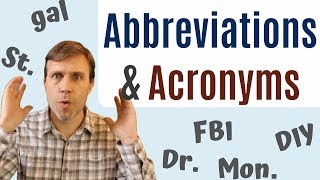 Abbreviations amp Acronyms to Build Your Vocabulary [upl. by Bidget]