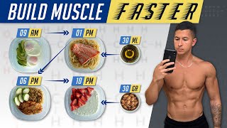 The Best Meal Plan To Build Muscle Faster EAT LIKE THIS [upl. by Saref]