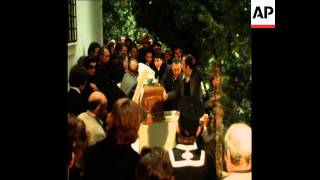 SYND 20 3 75 THE FUNERAL OF ARISTOTLE ONASSIS [upl. by Neelie]