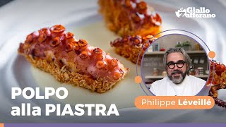 POLPO alla piastra su CREMA DI PATATE  RICETTA ORIGINALE dello chef Philippe Léveillé [upl. by Arac]