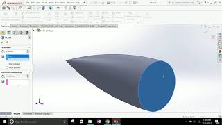 How to Design a Nosecone in Solidworks [upl. by Hezekiah]