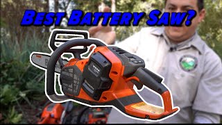 Husqvarna 540i XP Electric Chainsaw Review And Battery Test [upl. by Negaet333]