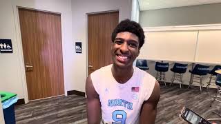 UNC Basketball Drake Powell PostVirginia Interview [upl. by O'Dell]