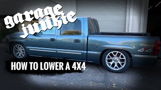 How To Lower a 4X4 Chevy Truck [upl. by Jada]