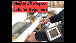 How to cut basic 45 degree angles [upl. by Neibart798]