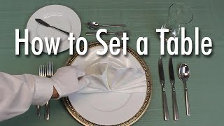 Learn How to Set a Formal Dinner Table [upl. by Dlonyar658]