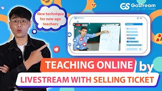 GOSTREAM  HOW TO CREATE A LIVE STREAM SELL TICKET [upl. by Eustashe]