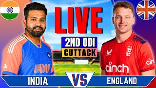 India vs England 2nd ODI Match  Live Cricket Match Today  IND vs ENG Live Match  IND vs ENG [upl. by Palmira]