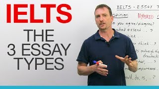 IELTS Writing The 3 Essay Types [upl. by Inavoj]