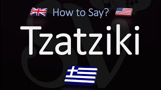 How to Pronounce Tzatziki Sauce CORRECTLY [upl. by Doloritas]