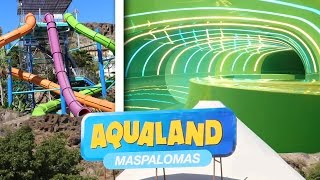 Awesome Waterslides at Aqualand Maspalomas Gran Canaria Spain GoPro POV [upl. by Sherrie]