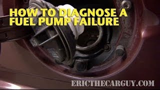 How To Diagnose A Fuel Pump Failure  EricTheCarGuy [upl. by Socha]