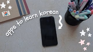 apps i use to learn korean 🇰🇷 [upl. by Debor881]