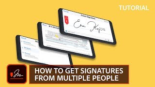 How to get signatures from multiple people Adobe Sign tutorial [upl. by Bacchus]