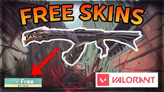 HOW TO GET FREE SKINS IN VALORANT [upl. by Herring]