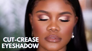 CUT CREASE EYESHADOW TUTORIAL for Hooded Eyes  Ale Jay [upl. by Nelluc]