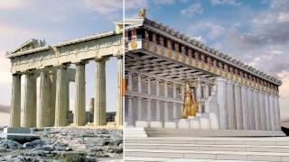 Parthenon Reconstruction  How it Was in Ancient Times [upl. by Epuladaug]