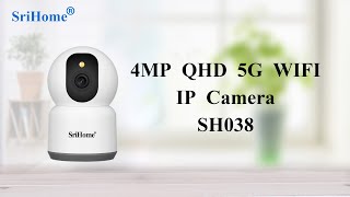 SriHomeSricam SH038 Wifi Indoor IP Camera Setup Video [upl. by Ymmot]