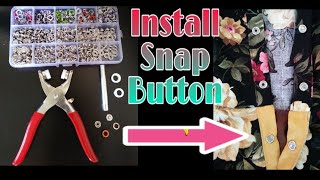 How to Attach a Snap Button [upl. by Deb]