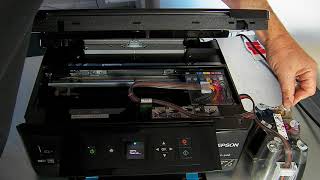 Ciss continuous ink system for Epson XP530XP540 printer [upl. by Aneehsram]