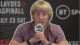 Paddy Pimblett â€œIâ€™m Gonna Teabag Himâ€  UFC London [upl. by Elledoj]