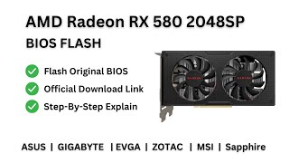 Flash AMD Radeon RX 580 2048SP BIOS [upl. by Elockcin]