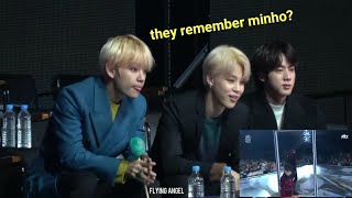 BTS Reaction to Stray Kids GDA 2019 [upl. by Annawt]