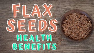 HEALTH BENEFITS OF FLAX SEEDS [upl. by Eniliuqcaj946]