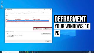 Disk Defragmentation How To Defrag Your Windows 10 Hard Drive [upl. by Teirtza]