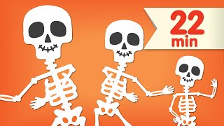 The Skeleton Dance  More  Dance Songs for Kids  Super Simple Songs [upl. by Gussman]