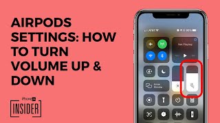 AirPods AirPods 2 amp AirPods Pro Settings How to Turn Volume Up amp Down [upl. by Annoel12]