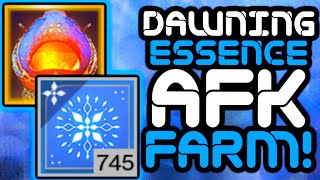 Destiny 2  AFK Dawning Essence Farm Guide [upl. by Eenehs]