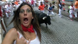 Gored Running of the BULLS  Everything to know  Pamplona Spain [upl. by Dalohcin694]