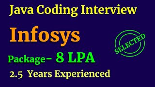 Infosys Java Coding Interview Questions [upl. by Nnaaihtnyc]