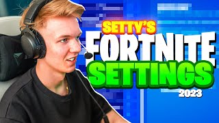 Settys Fortnite Settings 2023 😳 [upl. by Lekym]