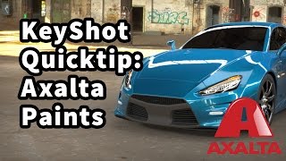 KeyShot Quicktip Axalta Paints [upl. by Ewolram]